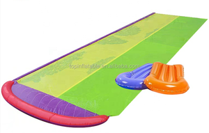 Double toboggan aquatique gonflable pour pelouse, en vinyle épais et robuste, pour sports nautiques et surf - Product Image 4