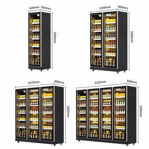 Enfriador de Bebidas Comercial con Puerta de Vidrio, Descongelación Automática, Enfriamiento por Aire, 2 Puertas, 6 Estantes, Eficiente Energéticamente - Product Image 3