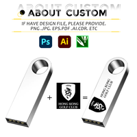 Logo personnalisable Pormo Gifts Metal USB Flash Drives Portable Custom Clé USB 8GB 16GB USB Stick 2.0 3.0 U Disk