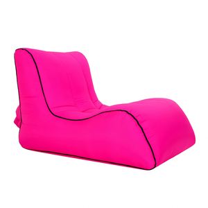Custom Logo Printed Outdoor Camping Beach Couch Air <b>Sofa</b> Bed Folding Portable Sleeping Bag <b>Inflatable</b> Camping Air Chair - Product Image 2
