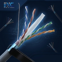 Kabel Jaringan Cat6 F/UTP CCA 23AWG Foil Shielded Twisted Pair 305M Pasokan OEM
