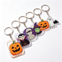 Nouveau Porte-clés Acrylique Halloween 2026 – Dessin Animé Mignon et Effrayant Tendance – Cadeau Très Demandé