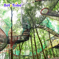 Parcours de corde en nylon durable personnalisé pour les enfants Parc d'aventure Équipement de terrain de jeu extérieur Produits d'amusement pour enfants