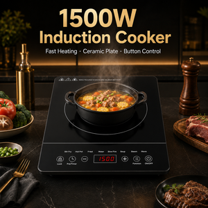 Table de cuisson à induction intégrée 24V DC 48V 8 niveaux de puissance Minuterie 180 minutes Interrupteur tactile 265x315mm Camionneur Camping-car <span class=keywords><strong>Solaire</strong></span> KI04001 - Product Image 4