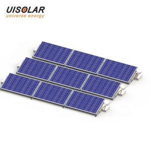 UISOLAR No Concrete Aluminum Structure Drilling <strong>Flat</strong> <strong>Roof</strong> Solution Ballasted Solar Mounting System with <strong>Steel</strong> Ballast <strong>Trays</strong> - Product Image 3