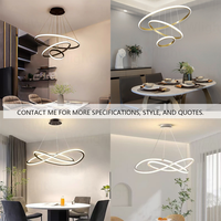 Lampe suspendue LED moderne en métal, style industriel nordique, pour intérieur, plafonnier, restaurant, café, bar, salle à manger, décoration intérieure