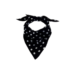 Bufanda triangular Fulare de 135x60cm con lunares, pañuelo multifuncional para mujer, accesorio de moda para todas las estaciones - Product Image 1