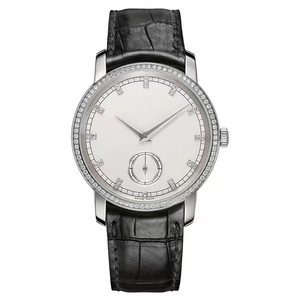 Montre mécanique de luxe haut de gamme pour homme, cadran argenté, boîtier en acier inoxydable, fonction petite seconde, nouvelle collection 2026, bracelet en cuir - Product Image 3