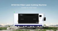 Mesin Pemotong Laser Serat Tipe Gantry Pendingin Air Akurasi Tinggi untuk Plat Logam Stainless Steel Cypcut Tertutup Penuh AI PLT