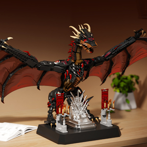 12GO 99003 Dragon de guerre ailé à thème de bataille, ensemble de blocs de construction MOC, grandes briques de monstres, jouet de puzzle, cadeau de Noël - Product Image 4