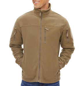 Vente en gros d'uniformes d'entreprise en polyester avec fermeture éclair pour l'extérieur avec logo Veste <span class=keywords><strong>Polair</strong></span> à fermeture éclair complète pour hommes Custom Tech Micro Polar Fleece Jacket pour hommes - Product Image 2