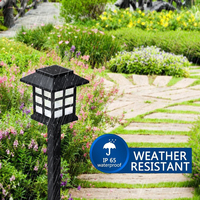 Iluminación para Caminos Exteriores, Lámparas Solares para Jardín y Césped