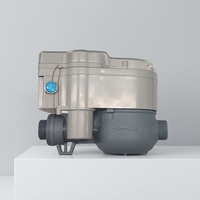 Compteur d'eau intelligent prépayé standard STS 15 mm avec boîtier en plastique, système AMR sans fil, compteur d'eau numérique pour la gestion d'appartements