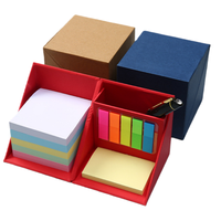 Bloc-notes autocollants carrés créatifs, promotionnels, pliables, rotatifs, en forme de cube de Rubik, avec porte-stylo