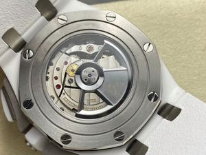 Montre mécanique automatique de haute qualité, cadran de 44 mm, mouvement ETA 3126, chronographe multifonction, boîtier en céramique blanche - Product Image 5