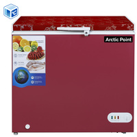 Congélateur coffre domestique Date Red, durable, coloré, 200L, réfrigérateur pour la conservation des aliments congelés à la maison