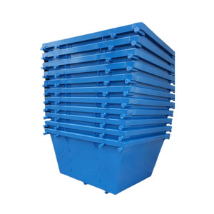 Pour armoire de recyclage des déchets solides Skip Bin Metal Scrap Bin Metal Skip Bin Garbage Skip Dumpster