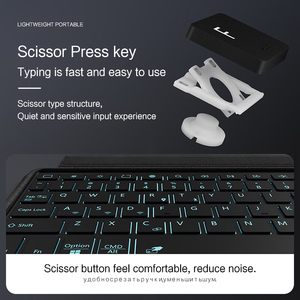 Commercio all'ingrosso della fabbrica custodia intelligente in pelle PU BT tastiera Wireless per Samsung <span class=keywords><strong>Galaxy</strong></span> Tab <span class=keywords><strong>S6</strong></span> <span class=keywords><strong>Lite</strong></span> 10.4 "SM-P610/P615 - Product Image 5