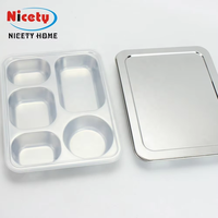 Boîte à repas en acier inoxydable avec couvercle et serrure