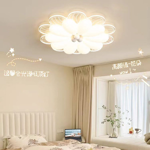 โคมไฟเพดาน LED รูปทรงดอกไม้ทันสมัย ติดตั้งแบบฝัง 3500K แสงวอร์มไวท์ ฝาครอบอะคริลิค สำหรับห้องนั่งเล่น ระดับ IP44 Ra80 แบบต่อสายไฟ - Product Image 4