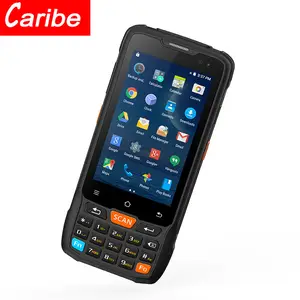 Caribe Android Handheld Pda Scanner Laser 1D 2D Barcode Qr Code Met Nfc Voor Industrie En Magazijn