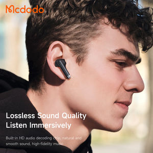 Auriculares Inalámbricos Mcdodo 329 con Pantalla Digital y Micrófono, Verdadero Sonido Estéreo Inalámbrico, Resistentes al Agua, con Cordón de Silicona Antipérdida, para Deportes y Videojuegos - Product Image 4