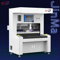 Máquina Dispensadora Visual de 3 Ejes de Alta Velocidad Totalmente Automática con Bomba de Motor y Control PLC, Dispensador de Pegamento CCD para Caja de Cambios de PCB y Motor