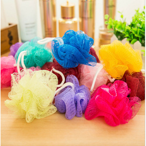 Bath Flower Mesh Bath <b>Sponge</b> Colorful Shower Loofah For Daily <b>Bathing</b> - Product Image 1