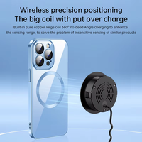 Cargador Inalámbrico YIXIN Invisible de 15W/25W para Muebles, Compatible con Orificios de Cable de 60mm, Admite Fundas para Teléfonos, Protección Inteligente con LOGO
