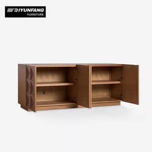 Contemporary Modern <strong>Dining</strong> <strong>Room</strong> Sideboard Solid Wood Accent <strong>Cabinet</strong> 4-Layer <strong>Storage</strong> for Farmhouse Bathroom Bedroom Living <strong>Room</strong> - Product Image 5