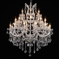 Lustre en cristal minimaliste français Meerosee, lampe en verre courbé créatif, luminaire de style rétro MD98121
