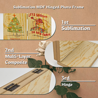 Bingkai Foto Kosong Sublimasi Kayu MDF Grosir Sunyee, Bingkai Gambar Berengsel dengan Logo Kustom yang Dipersonalisasi