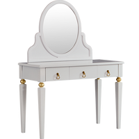 Coiffeuse moderne en bois massif et acier avec miroir, tailles personnalisables, nouvelle arrivée, mobilier de chambre pour usage domestique, couloir