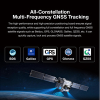 Toptech TK-300 Base y Rover GPS GNSS RTK de 1408 Canales, Baterías Dobles, Soporte IMU, Puerto de Datos de 5 Pines con Software P9IV Fixpad