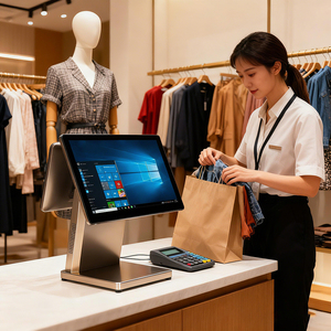 Penjualan langsung dari pabrik 15.6 inci sistem POS sentuhan lengkap harga rendah Register uang tunai untuk dijual di grosir - Product Image 2