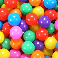 Boules d'océan en plastique PE sans BPA, résistantes à l'écrasement, colorées, pour piscine à balles pour enfants et bébés, aire de jeux intérieure