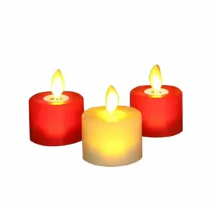 Candles - Flameless- Tea - Light 6 Pack Flameless Candles, Electric Votive Candles, Battery Operated LED Tealight for Wedding