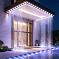 Luces de Fibra Óptica 16W RGBW LED Inteligente Cielo Estrellado con Control Remoto por Aplicación WIFI Cortina de Fibra Impermeable Iluminación de Cielo Estrellado