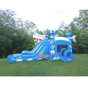 <span class=keywords><strong>All</strong></span> <span class=keywords><strong>American</strong></span> Gonflable Bounce Combo Wet & Dry Slide Star Flag Theme Château de saut gonflable avec toboggan - Product Image 5