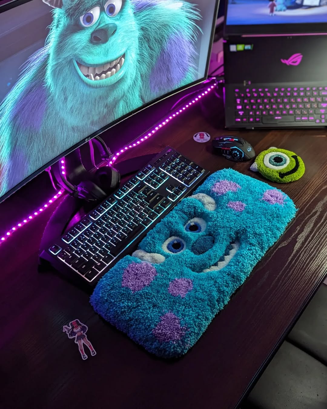 Индивидуальный логотип неправильной формы 3D смешной мультфильм аниме животные дизайн ковер ручной стеганый акриловый коврик
