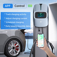 Station de recharge pour véhicules électriques Wallbox 7 kW Type 2 certifiée CE Blanc/Gris argenté pour Audi Distributeurs européens en gros