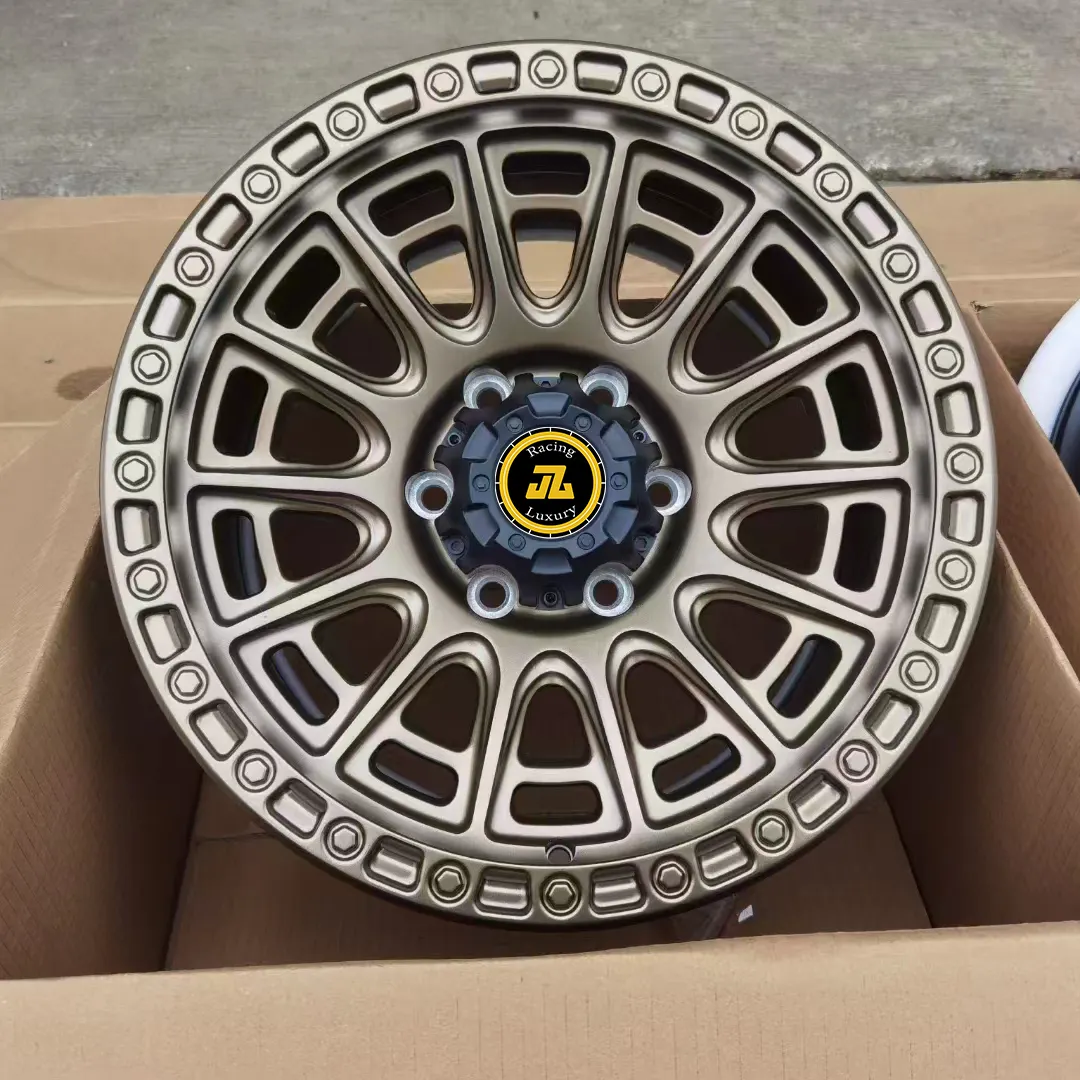 JZ offroad 4x4 15 16 17 18 inch beadlock wheels 5x139.7 6x139.7 for jeep jimny wrangler method