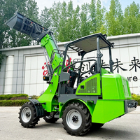 Di alta qualità 650kg Skid Steer elettrico Mini Loader con batteria al litio pale ruota anteriore per la vendita motore come componente di base