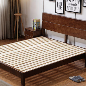 Mueble de dormitorio moderno europeo, cama sencilla de madera de roble macizo, <span class=keywords><strong>2019</strong></span> y 1,8 metros, gran oferta, 1,5 - Product Image 2