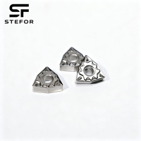 Plaquettes en carbure de tungstène haute performance Shanghai Stefor WNMG080408 pour tournage CNC, indexables, HRC 48-52 pour l'acier