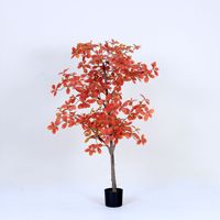 Plante artificielle en pot en plastique Polyscias, ornement de jardin pour la décoration de bureau, de jardin et de maison, plantes artificielles