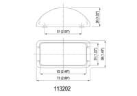 Feu de gabarit LED bicolore de 3 pouces x 1,5 pouce pour camion remorque, conforme aux normes SAE/DOT/FMVSS108