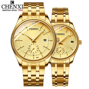 CHENXI 069 2Pcs Luxury Women's <strong>Watch</strong> <strong>Set</strong> <strong>Fashion</strong> Luxury Elegant Alloy Wristwatch Couple <strong>Watch</strong> Men Quartz Holiday Gifts - Product Image 1