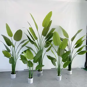 Planta de bonsái de calidad, 120Cm, plástico Real Touch, plantas de plátano artificiales para viajeros en macetas para decoración del hogar en interiores