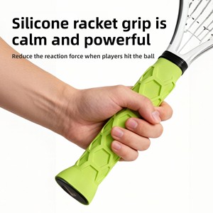 Overgrip de silicona de alta elasticidad para palas de pickleball y tenis, protector de mango hexagonal tipo panal, universal, fabricado en China - Product Image 4